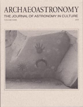 Cover of Archaeoastronomy: The Journal of Astronomy in Culture, Volume XXIII