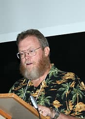 Speaker photo of James Copeland at a lectern